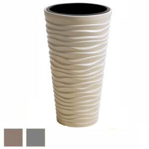 Vaso Sand Slim Tondo Grigio         40 H 75 Pplast