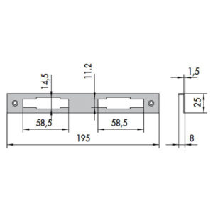 Contropiastra Serrature            06226-00-0 Cisa