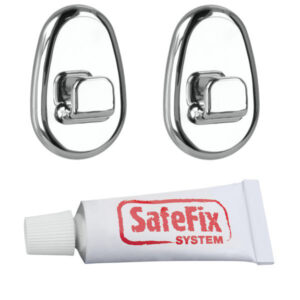 Gancio Polytherm Safe Fix Cromato    Pz 2 Metaltex