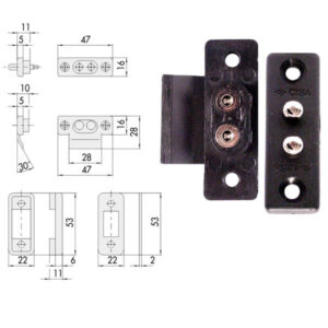 Contatti Nylon Elettroserrature    06511-00-0 Cisa