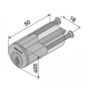 Cilindro App.tondo 50            603.00.00   Welka