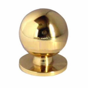 Pomolo Sfera Ghiera Ottone Lucido Mm 25 Pz 2 Gemac