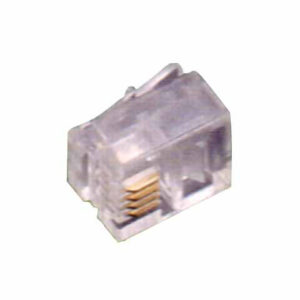 100 Pezzi Connettore Telefono Plug 6/6             22300 Fme