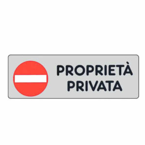 10 Pezzi Etichetta Proprieta' Privata         15x 5 Adesiva