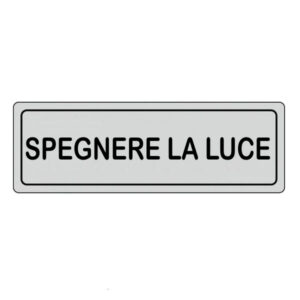 10 Pezzi Etichetta Spegnere La Luce           15x 5 Adesiva