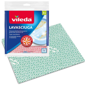 Panno Multiuso Lavasciuga     Pz 3 Cm 36x34 Vileda