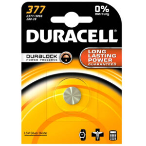 Pila Bottone Ossido Argento     D376/d377 Duracell