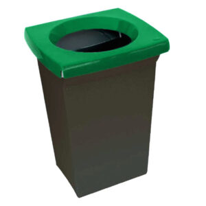 Bidone Immondizia Nero/verde   L 50 43x39 H 60 Ics