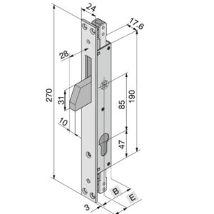 Serratura Inf.ferro              085.19.01.0 Welka