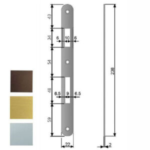 Incontro Serrature Patent Bt 8x90 Cromo Op 590 Agb