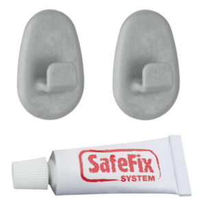 Gancio Polytherm Safe Fix Grigio     Pz 2 Metaltex