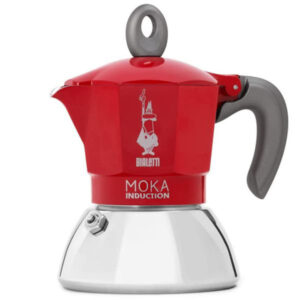 Caffettiera Moka Induction Rossa   Tz   6 Bialetti